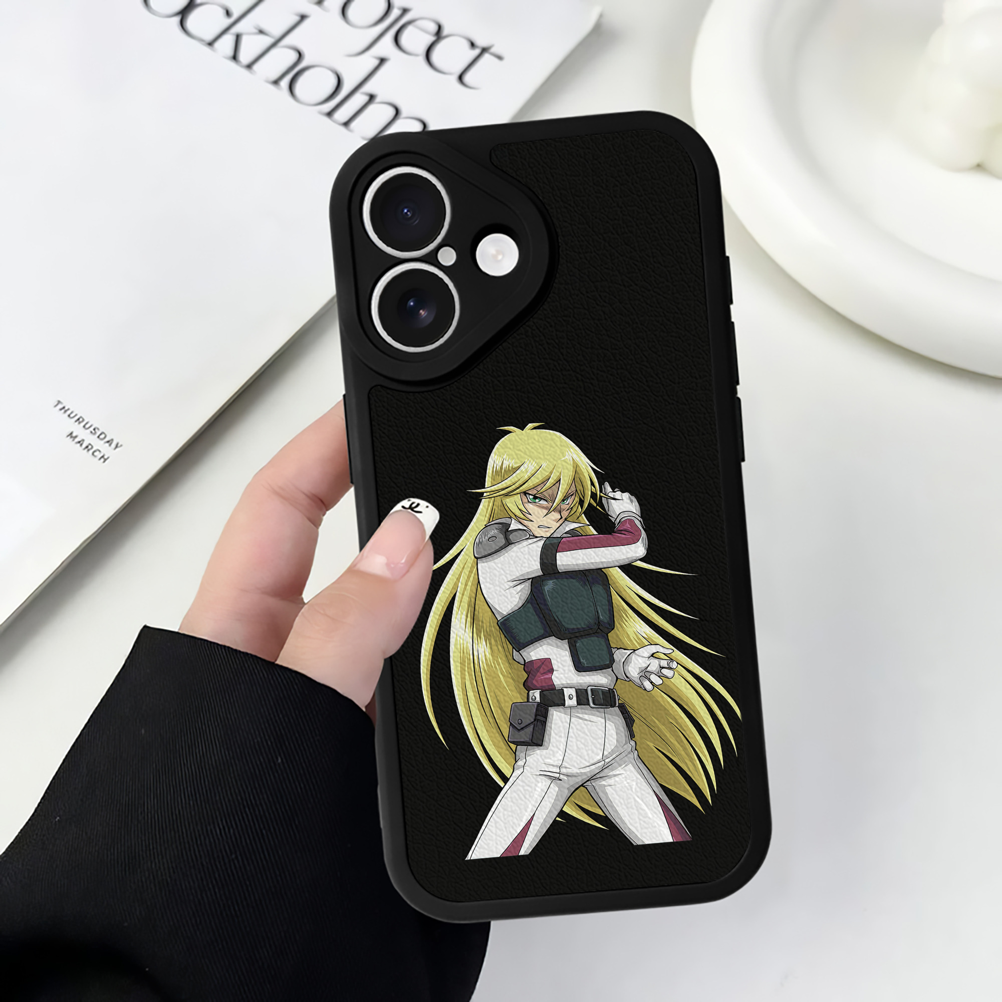 （画像用） 遊☆戯☆王 Yu-Gi-Oh! 【iPhone 16シリーズ対応】シリコンスマホケース（レザー調） 材質：シリコン